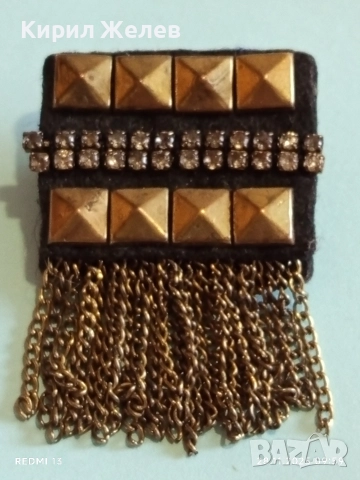 Старинна етнографски стил месингова брошка украшение за носия колекция 29213, снимка 5 - Други - 52570044