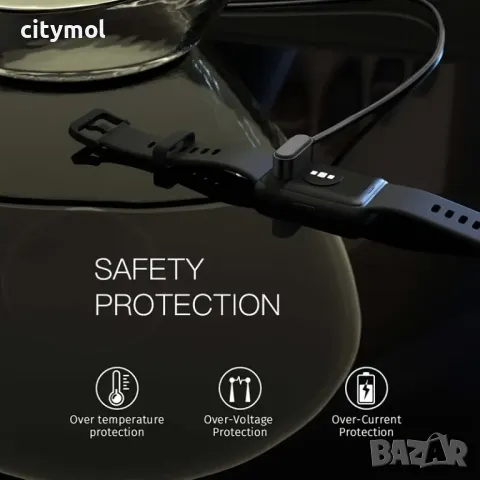 Зарядно за Huawei Watch Fit/Fit2, Huawei Band 9/8/7/6/Huawei 4X/Honor Watch ES/Honor Band 7/6, снимка 5 - Смарт гривни - 49271313