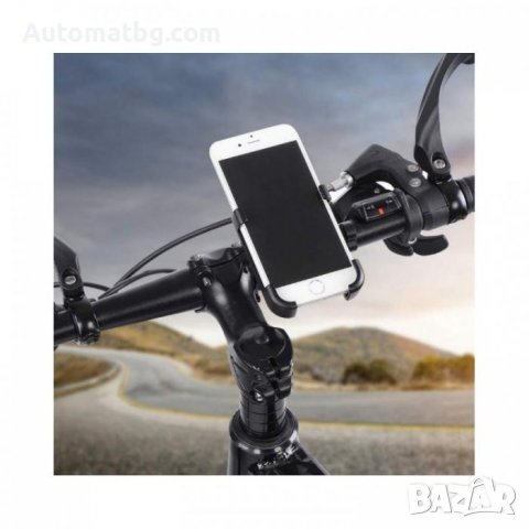 Универсална вело стойка за телефон Automat, Алуминева, Черен, снимка 4 - Аксесоари за велосипеди - 40058284