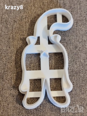 Пластмасова форма за бисквитки с формата на котка