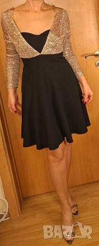 Официална рокля с пайети Fervente , снимка 6 - Рокли - 50026591