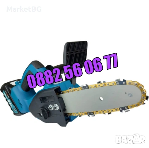 Акумулаторна мини резачка 36V 8Ah, акумулаторен трион, шина 30 см, снимка 2 - Градинска техника - 53250573