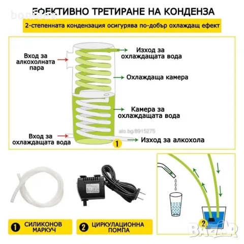 Казан за ракия 50/30 л, снимка 3 - Казани за ракия - 41907666