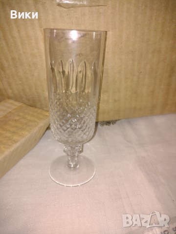Кристални чаши за шампанско / вино, снимка 2 - Антикварни и старинни предмети - 39096296