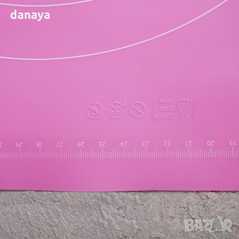 2534 Кухненска силиконова подложка за месене точене печене, 2 размера, снимка 5 - Аксесоари за кухня - 34922385