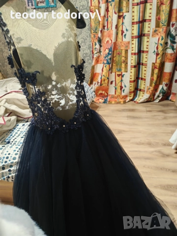 Дълга бална рокличка размер М, снимка 3 - Рокли - 52679627