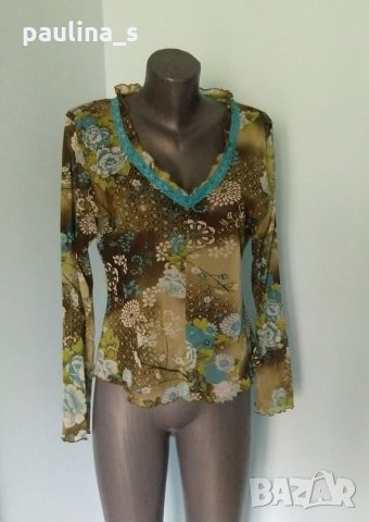 Екзотична еластична блуза / топ "Promiss" / унисайз , снимка 2 - Блузи с дълъг ръкав и пуловери - 15885422