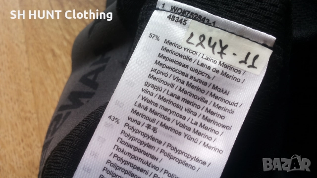 HELLY HANSEN Thermo Underwear 57% Merino Wool размер L термо долница - 1665, снимка 11 - Екипировка - 52806246