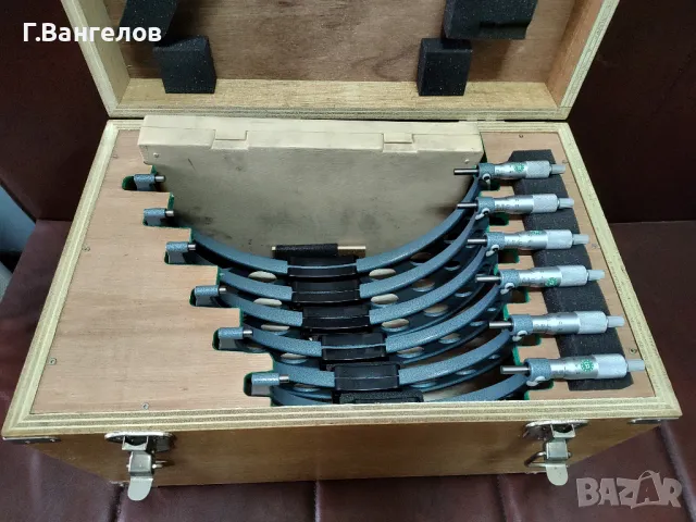 Комплект микрометри Mitutoyo 150-300мм оригинални японски, снимка 5 - Шублери - 48036194