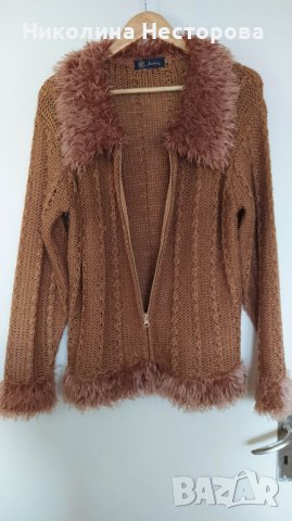 Дамска блуза плетена с двустранен цип, снимка 3 - Блузи с дълъг ръкав и пуловери - 39241682