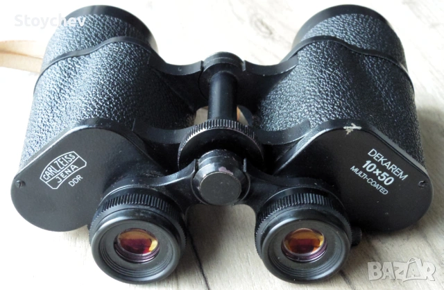 Бинокъл Carl Zeiss Jena Dekarem 10x50 Multi Coated 1989г., снимка 2 - Екипировка - 53461794