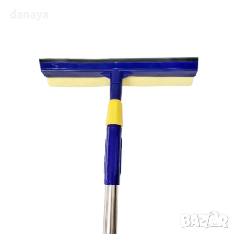 6440 Супер дълга стъклочистачка с телескопична дръжка и гъба, 3 метра, снимка 6 - Мопове, кофи, четки и метли - 53558433