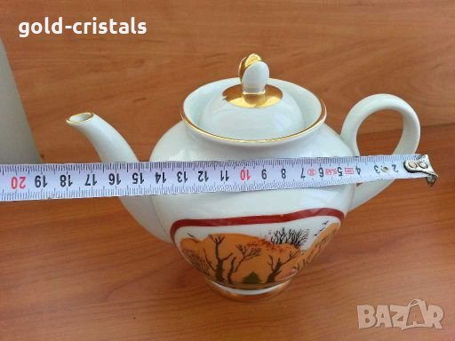 Руски порцелан лфз чайник и латиера , снимка 16 - Антикварни и старинни предмети - 28623080