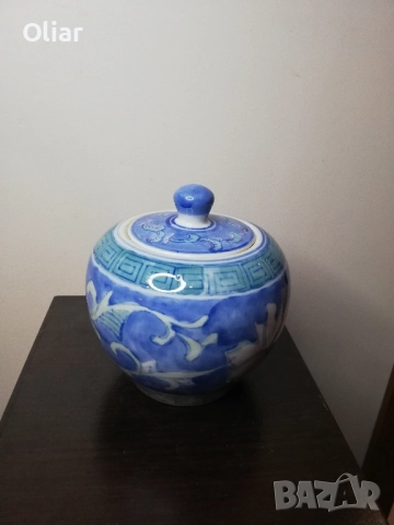 Изящен и много красив съд с капаче. Ръчно рисуван. , снимка 5 - Декорация за дома - 52486679