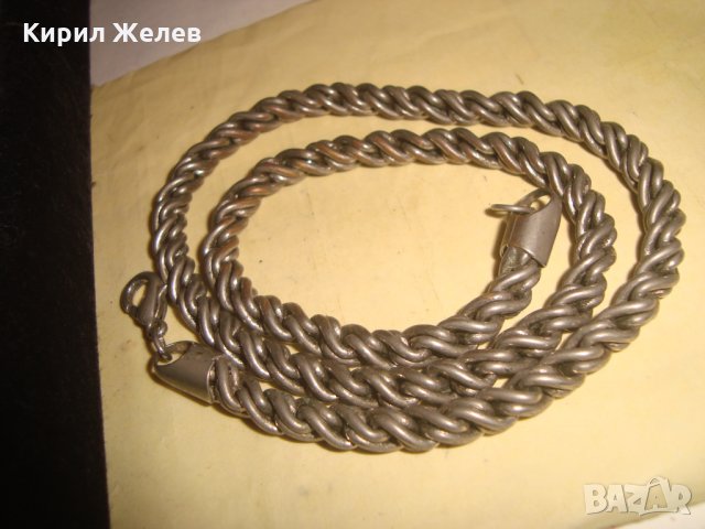 ПОСРЕБРЕН МЕДЕН ЗДРАВ ЛАНЕЦ КЮСТЕК ВЕРИЖКА СИНДЖИРЧЕ 70261 , снимка 11 - Антикварни и старинни предмети - 35323276