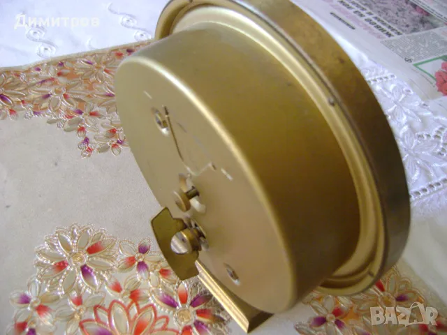 Бронзов часовник DUGENA, снимка 2 - Антикварни и старинни предмети - 48499022