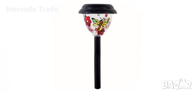 Соларна лампа, Цветя, 38см 