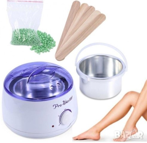 Професионален комплект-Нагревател, гранули, 50бр. шпатулки.