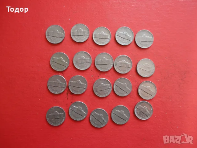 5 цента САЩ Лот американски монети центове 3, снимка 5 - Нумизматика и бонистика - 48431652