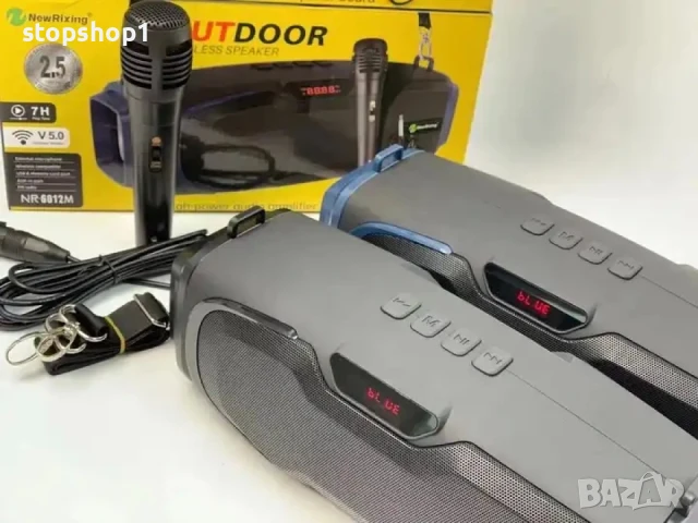 Мощна ВТ колонка с микрофон NEWRIXING NR-6012M , снимка 5 - Bluetooth тонколони - 51247187
