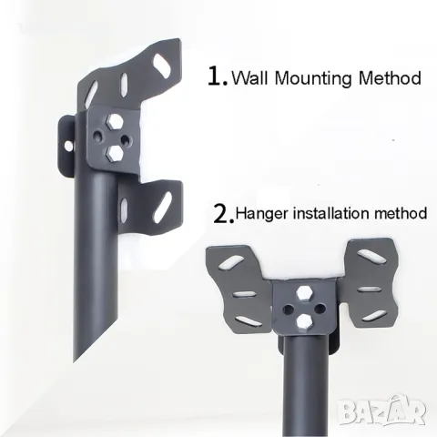 ПРОМО!! Стойка за телевизор за Таван, 26-60 инча, регулируема ротация, черна, 45 кг, снимка 4 - Стойки, 3D очила, аксесоари - 49525815