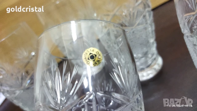 кристални чаши за вода , снимка 7 - Антикварни и старинни предмети - 43697513