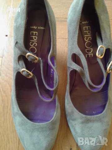 Дамски обувки естествен велур №39, снимка 2 - Дамски обувки на ток - 28762744