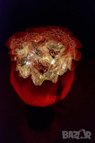 светещи букети с пеперудки , снимка 2 - Романтични подаръци - 51221921