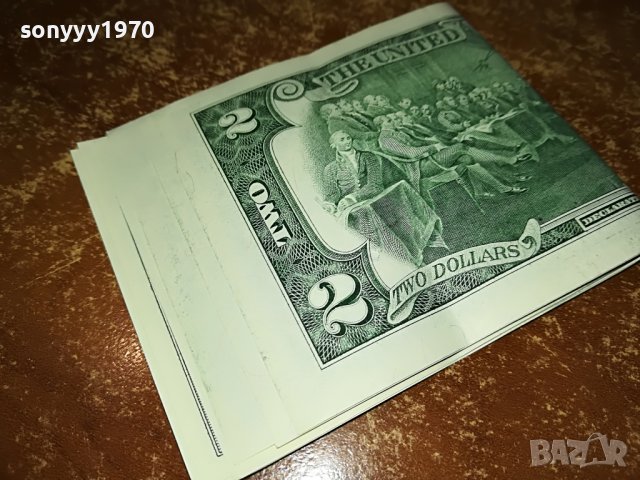 ДОЛАРИ 3 БАНКНОТИ ПО 2 ДОЛАРА 1605221143, снимка 10 - Колекции - 36775390