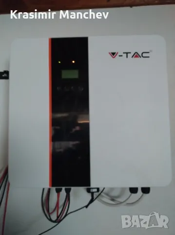 Хибриден монофазен инвертор 5kw V-TAC, снимка 2 - Друга електроника - 50379606