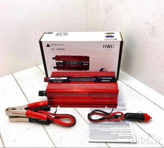 Инвертор с дисплей UKC KC-1000D 12/24 V-220 V, 1000W, снимка 5 - Друга електроника - 42989945
