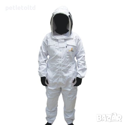 Гащеризон пчеларски СЕРИЯ ЛУКС със защитна маска тип скафандър