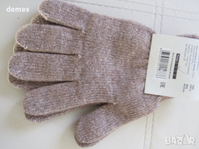 Машинно плетени вълнени ръкавици с пет пръста , снимка 4 - Ръкавици - 43467924
