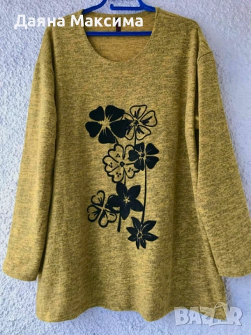 Блузон ватирано плетиво 4ХЛ 💜 16 лв, снимка 2 - Туники - 52656512