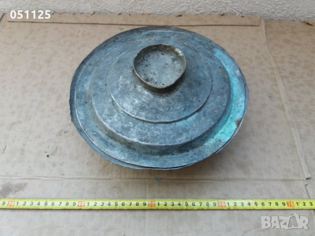 кована възрожденска бакърена тенджера мед, снимка 4 - Антикварни и старинни предмети - 35269136