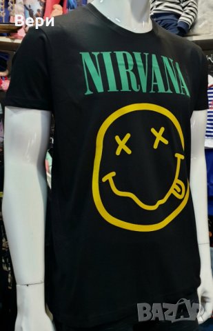Нова мъжка тениска с трансферен печат на музикалната група NIRVANA, снимка 8 - Тениски - 28263563