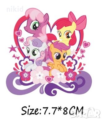 различни Малкото Пони My little Pony щампа термо апликация картинка за дреха блуза чанта, снимка 2 - Други - 28263177