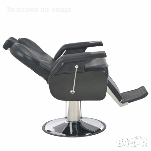 Фризьорски стол, черен, 72x68x98 см, изкуствена кожа, снимка 10 - Фризьорски столове - 43798220