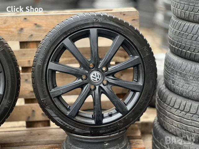 Джанти Фолксваген Пасат Кади Голф Туран 5х112 Vw Golf 5x112 17 Цола, снимка 4 - Гуми и джанти - 52714075