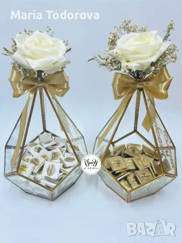 Луксозна бонбониера за сватба, кръщене, юбилей, снимка 7 - Други - 41466653