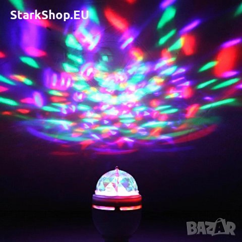 ХИТ LED RGB въртяща диско лампа крушка страхотни ефекти цвето музика, снимка 7 - Крушки - 27873033