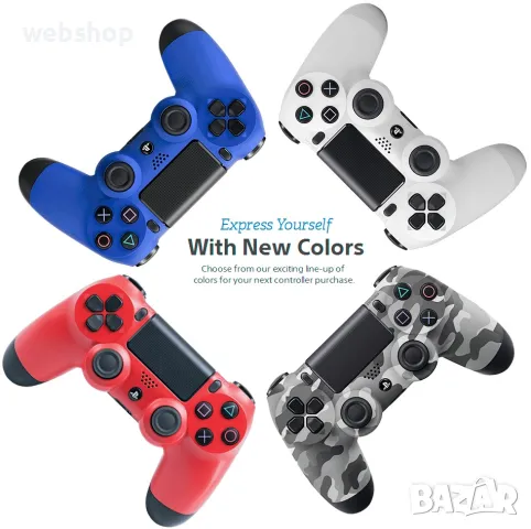 NEW!! Безжичен контролер Dualshock 4 за PS4/PC, Doubleshock 4, снимка 4 - Джойстици и геймпадове - 47555910