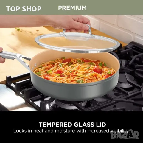 Ninja Комплект керамични съдове за готвене от 5 части, CW95000EUUKDB, снимка 8 - Съдове за готвене - 49551776