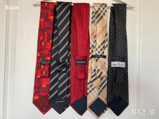 Burberry YSL GUCCI Dolce&Gabbana Balmain оригинални вратовръзки, снимка 3 - Други - 43671722