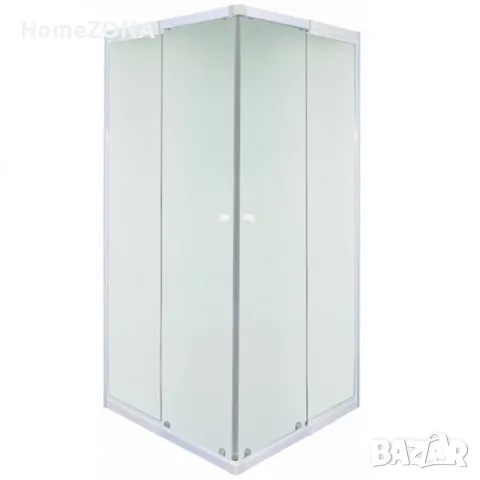 Квадратна регулируема душ кабина, 80-90х80-90х190 см, матирано стъкло