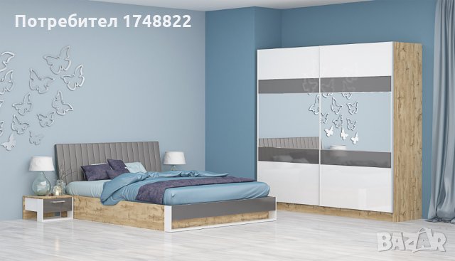 Спален комплект Монца, снимка 3 - Спални и легла - 34665364