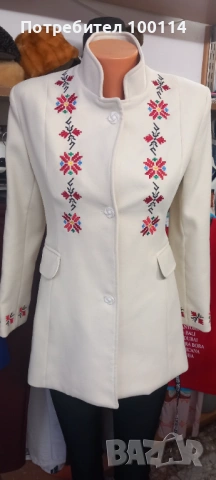 Дамско палто от кашмир и вълна, снимка 8 - Палта, манта - 52177435