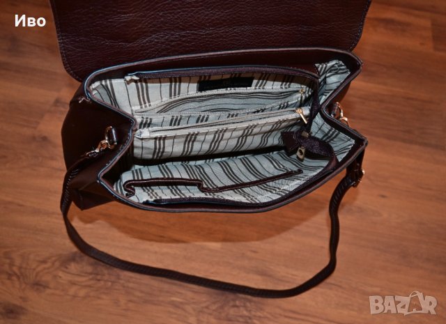 Нова кафява дамска чанта Franceska Rossi, снимка 2 - Чанти - 43671953