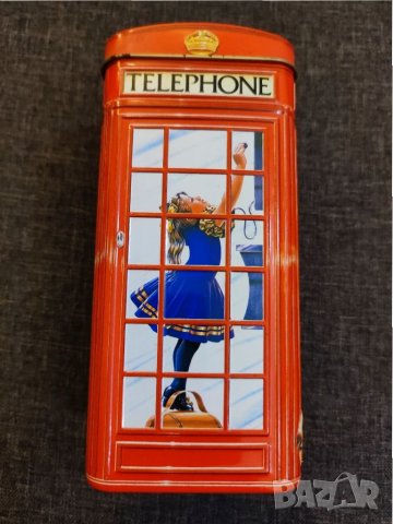 Тенекиена касичка, английска телефонна кабина. , снимка 2 - Колекции - 34769069