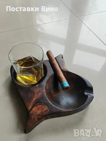 Арт пепелник за пури с място за чаша, снимка 13 - Декорация за дома - 50400001